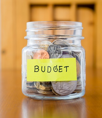 Move. Cardboard boxes and cleaning things for moving into a new home